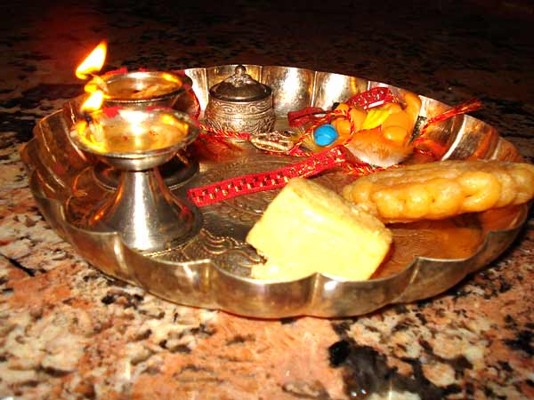 Image result for rakhi puja thali